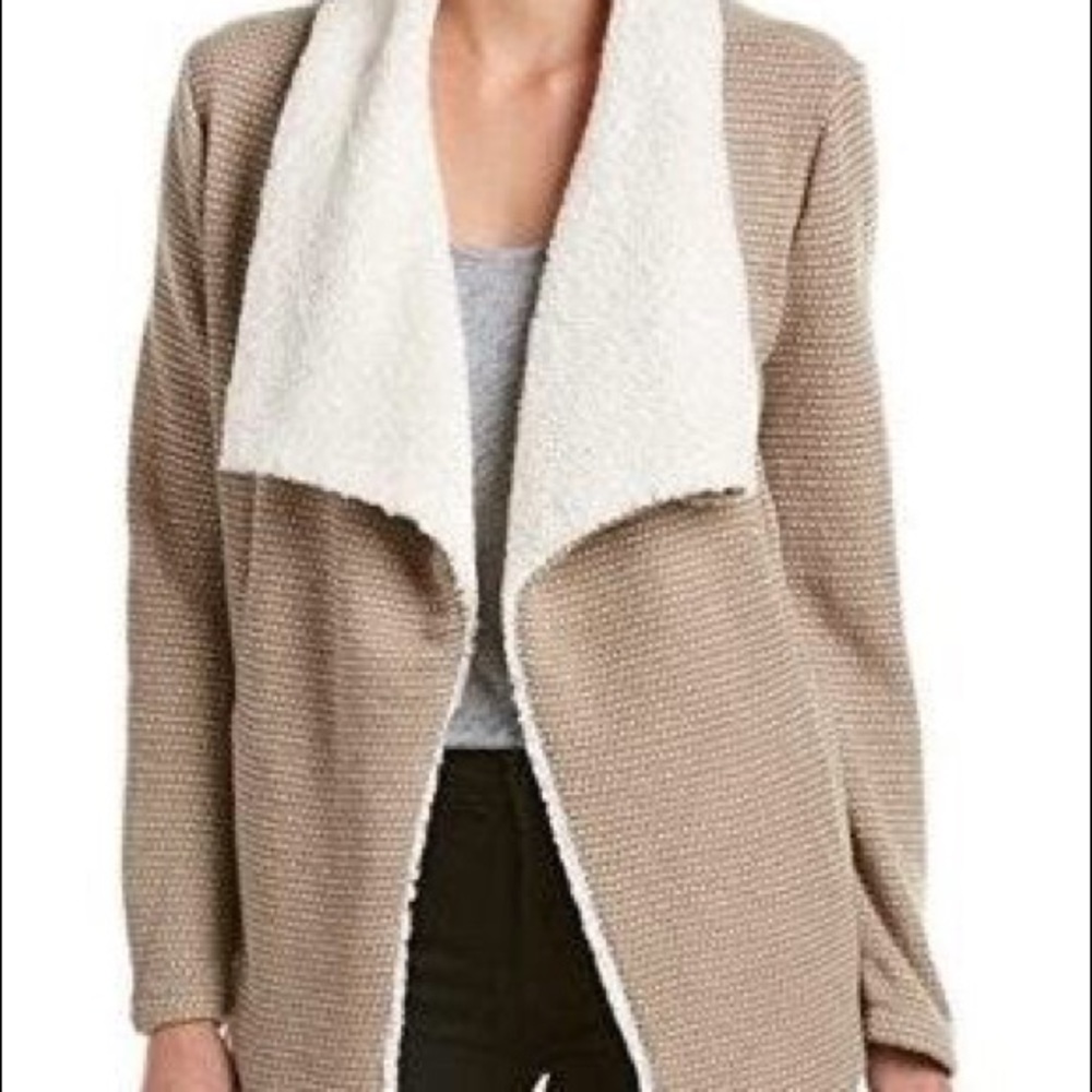 JACK by BB Dakota cardigan with shearling inside